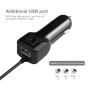 Haweel 5V 3.1a 8 Pin USB CAR Зарядное устройство с пружинным кабелем, длина: 30см-120 см, для iPhone XR / iPhone XS Max / iPhone X & XS / iPhone 8 и 8 Plus / iPhone 7 и 7 Plus / iPhone 6 & 6S & 6 и 6 Plus & 6s Plus / iPad