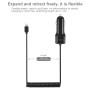 HAWEEL 5V 3.1A 8 Pin USB Car Charger with Spring Cable, Length: 30cm-120cm, For iPhone XR / iPhone XS MAX / iPhone X & XS / iPhone 8 & 8 Plus / iPhone 7 & 7 Plus / iPhone 6 & 6s & 6 Plus & 6s Plus / iPad