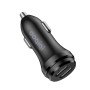 ipipoo XP-1 Dual USB Car Fast Charging Charger with Android Line (Black)