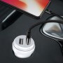 IPIPOO XP-1 Двойная USB-автомобиль быстро заряжая зарядное устройство с Android Line (White)