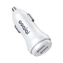 ipipoo XP-1 Dual USB Car Fast Charging Charger with Android Line (White)