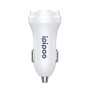 ipipoo XP-1 Dual USB Car Fast Charging Charger with Android Line (White)