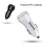 IPIPOO XP-1 Двойная USB-автомобиль быстро заряжая зарядное устройство с Android Line (White)