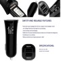 ROCKETEK CC2P DC 5V 4.2A Dual USB Smart Car Charger