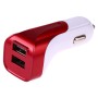 2.1A Max Output Dual USB Smart Car Charger(Red)