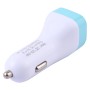 2.1A Max Output Dual USB Smart Car Charger(Baby Blue)