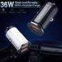 Kuulaa KL-CD09 36W QC3.0 + PD Type-C / USB-C Mini Car Charger (синий)