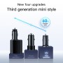 KUULAA KL-CD09 36W QC3.0 Mini Dual USB Car Charger(Blue)