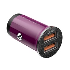 KUULAA KL-CD09 36W QC3.0 Mini Dual USB Car Charger(Red)