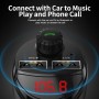 KUULAA LC01 Bluetooth 4.2 3.4A Dual USB Car Bluetooth Charger (Black)