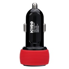 KIVEE KV-UT201 2.1A Dual USB Car Charger (Red)