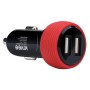 KIVEE KV-UT201 2.1A Dual USB Car Charger (Red)