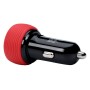 KIVEE KV-UT201 2.1A Dual USB Car Charger (Red)