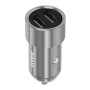 KIVEE KV-UT202 2.4A Dual USB Car Charger (Silver)