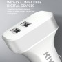 KIVEE KV-UT501 2.1A Dual USB Car Charger (White)