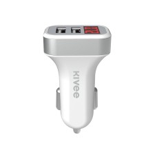 KIVEE KV-UT501P 2.1A Dual USB Car Charger (Silver)