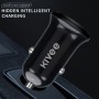 KIVEE KV-UT805Q 3A Hidden USB Intelligent Car Charger (Black)