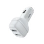 hoco Z36 Chuangyu  2.4A Dual USB Car Charger (White)