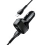 hoco Z36 Chuangyu  2.4A Dual USB Car Charger with 1m USB to 8 Pin Cable(Black)