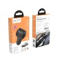 hoco Z36 Chuangyu  2.4A Dual USB Car Charger with 1m USB to 8 Pin Cable(Black)