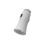 WK WP-C13 2.4A Warpath Dual USB Car Charger with USB to 8 Pin / Micro USB / Type-C Data Cable (White)