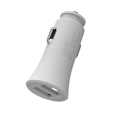 WK WP-C13 2.4A Warpath Dual USB Car Charger (White)