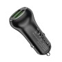 HOCO Z37 18W QC3.0 Dual Port Fast Charging Car Charger (Black)