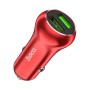 HOCO Z37 18W QC3.0 Dual Port Fast Charging Car Charger (Red)