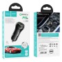 HOCO Z38 38W PD + QC3.0 Dual Port Fast Charging Car Charger (Black)