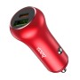 HOCO Z38 38W PD + QC3.0 Dual Port Fast Charging Car Charger (Red)