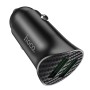 HOCO Z39 18W QC3.0 Dual Port Fast Charging Car Charger(Black)