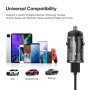 Joyroom C-A43 20W PD + QC 3.0 Mini Dual Ports Transparent Car Charger (Grey)