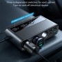 Joyroom JR-Cl06 9 в 1 154W PD USB-C / Type-C + Dual QC3.0 USB + 3 USB + 3 сигареты зажигалки Цифровые дисплеи CAR Зарядное устройство (черное)