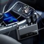 Joyroom JR-Cl06 9 в 1 154W PD USB-C / Type-C + Dual QC3.0 USB + 3 USB + 3 сигареты зажигалки Цифровые дисплеи CAR Зарядное устройство (черное)