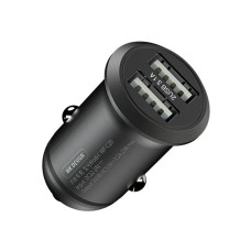 WK WP-C20 3.1A Caree Series Double USB Car Charger(Black)