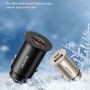 USAMS C15 QC4.0 PD3.0 Fast Charging Car USB Charger(Silver)