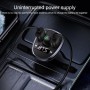 USAMS US-CC115 C21 Dual USB 3.4A Digital Display Wireless FM Car Charger(Black)