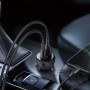 Baseus 45W Digital Display PPS Двойное быстрое зарядное устройство Type-C / USB-C + USB CAR Зарядное устройство (Grey)