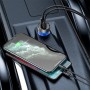 Baseus 65W Digital Display QC + PPS Quick Charge Type-C / USB-C + USB Car Charger (Tarnish)