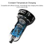 Baseus 45W Digital Display Dual SCP Quick Charger USB + USB Car Charger (Grey)