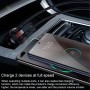 Baseus 45W Digital Display Dual SCP Quick Charger USB + USB Car Charger (Silver)