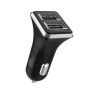 WK WP-C19 3.1A Dual USB  3 in 1 8 Pin / Micro USB / USB-C / Type-C Data Cable + Spyker Car Charger (Black)