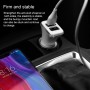 WK WP-C19 3.1A Dual USB  3 in 1 8 Pin / Micro USB / USB-C / Type-C Data Cable + Spyker Car Charger (Black)