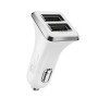 WK WP-C19 3.1A Dual USB  3 in 1 8 Pin / Micro USB / USB-C / Type-C Data Cable + Spyker Car Charger (White)