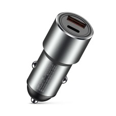 WK  WP-C21 Letor Series PD + QC3.0 18W 18W Car Charger(Silver)