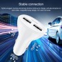WK WP-C22 2.4A Youpin Double USB Car Charger (White)