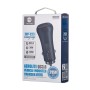 WK WP-C23 QC3.0 18W Double USB 30W Meteorite Car Charger (Black)