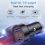 KUULAA 4.5V 5A Dual USB Metal Car Charger (Black)