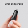 ipipoo XP-3 Dual USB Car Fast Charging Charger with Android Line(Black)