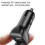 IPIPOO XP-3 Двойной USB-автомобиль быстро заряжает зарядное устройство с Android Line (Black)